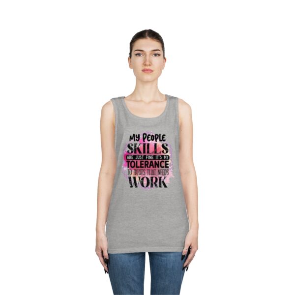 My People Skills Unisex Heavy Cotton Tank Top