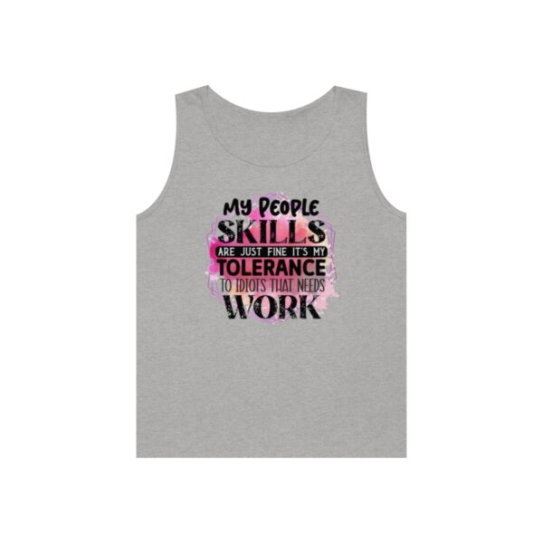 My People Skills Unisex Heavy Cotton Tank Top