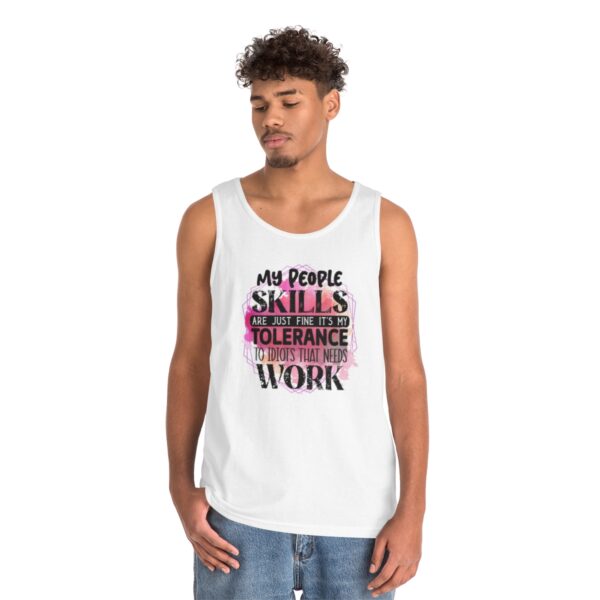 My People Skills Unisex Heavy Cotton Tank Top
