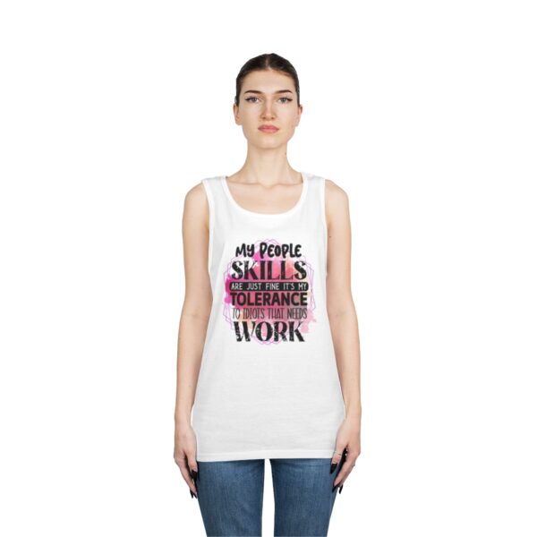 My People Skills Unisex Heavy Cotton Tank Top