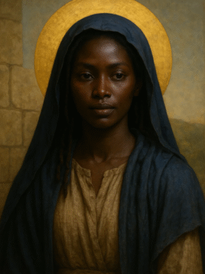 The Black Madonna AI Art Scroll Pack