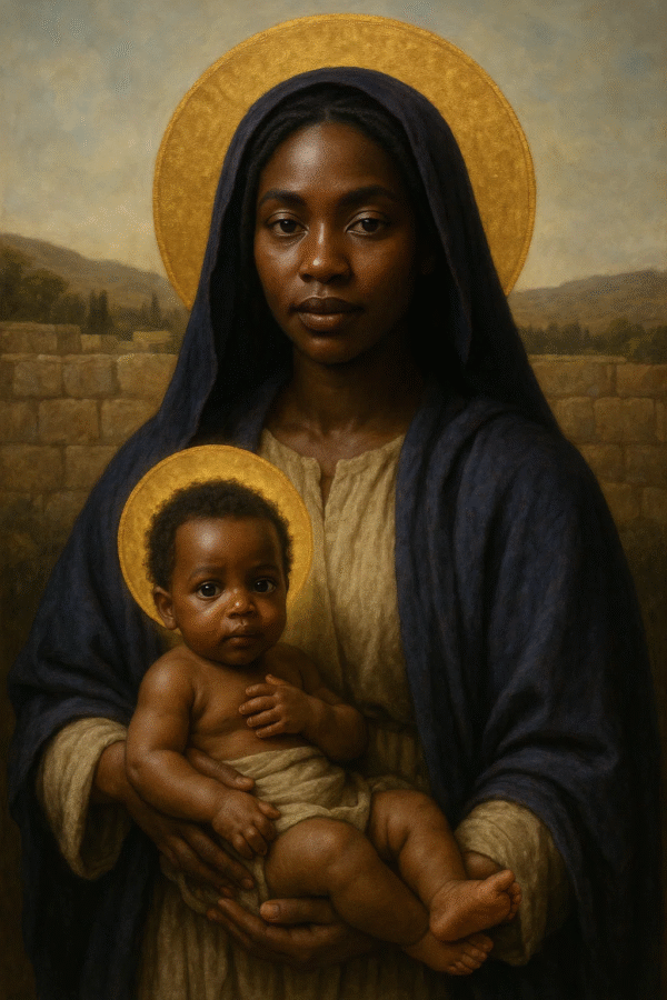 The Black Madonna AI Art Scroll Pack