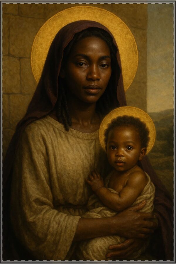 Black Madonna 18x24 Poster Print For Art Lovers & Decorators Satin Posters