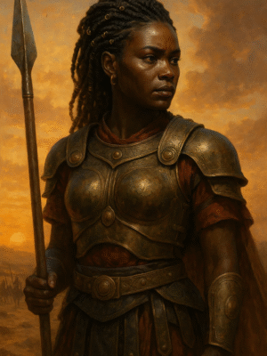 ⚔️ CUSHITE QUEEN – AI Art Printable Scroll Pack