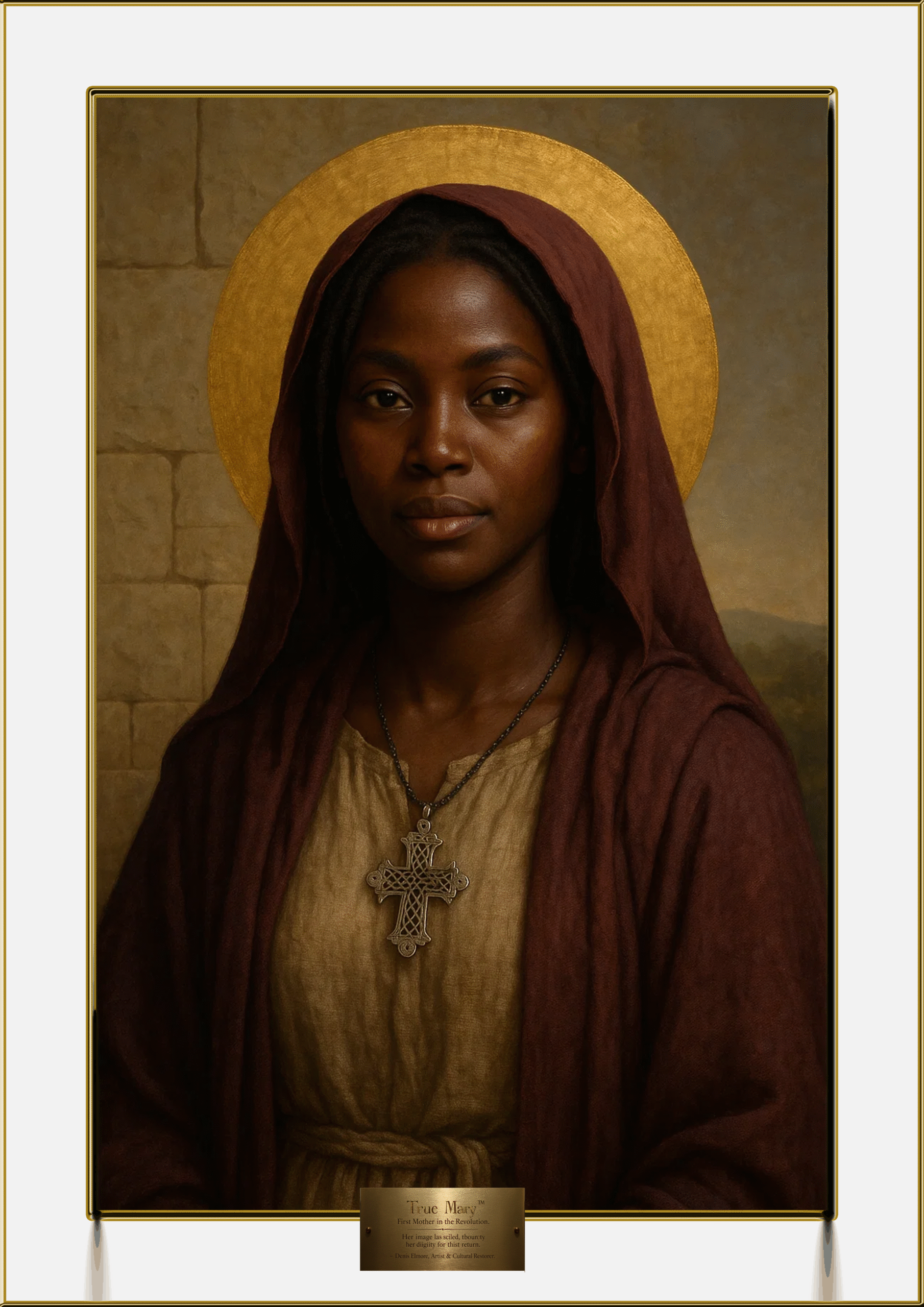 True Mary™ – The Afrocentric Mother of Christ (AI Rendered 2025 Edition)