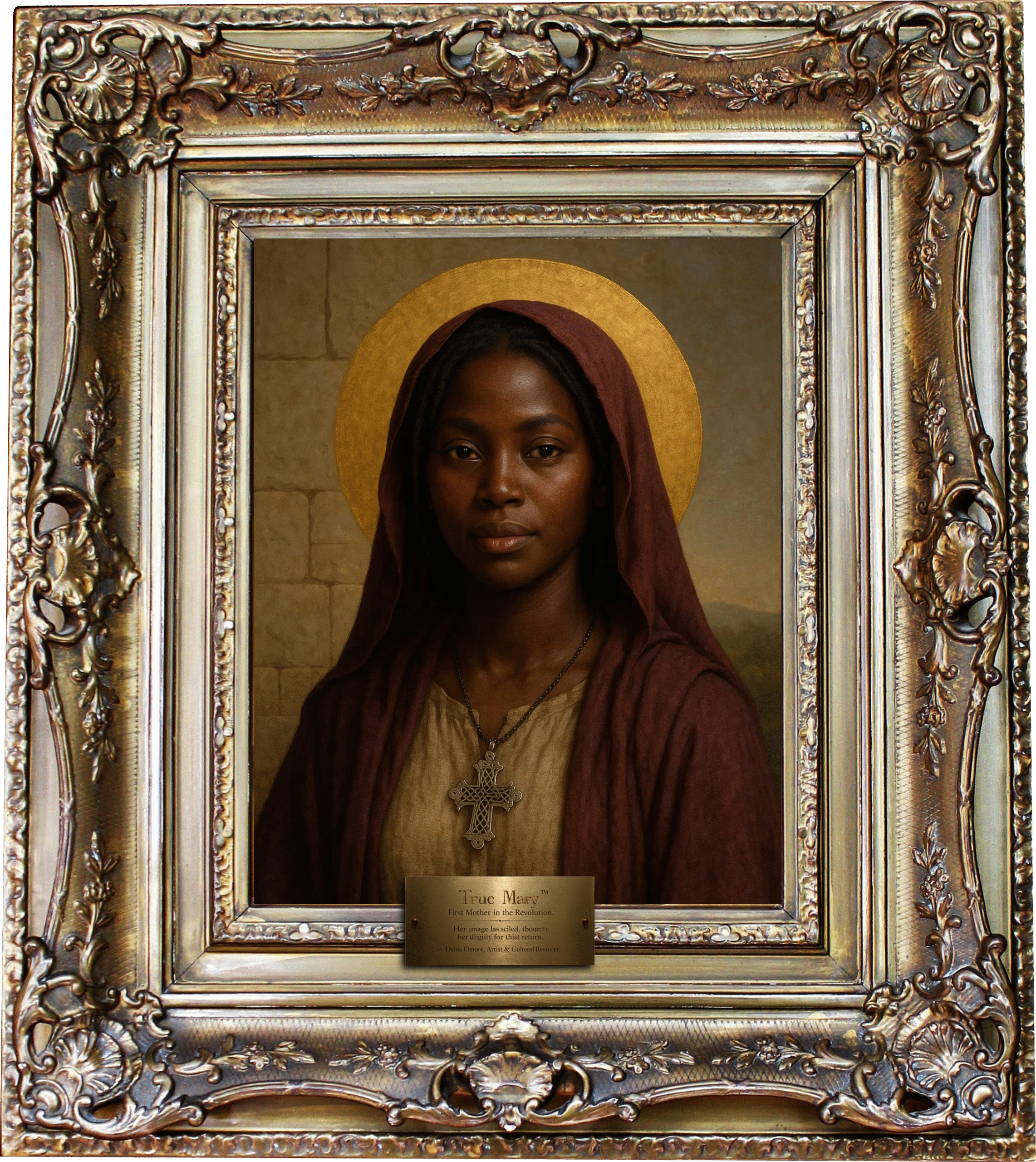 True Mary™ – The Afrocentric Mother of Christ (AI Rendered 2025 Edition)