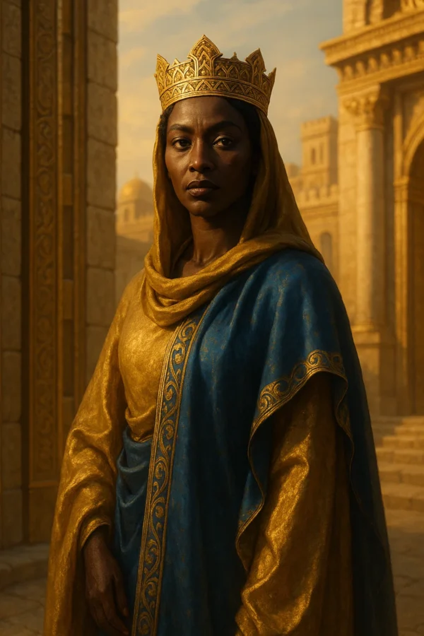 🌍 QUEEN OF SHEBA – AI Art Printable Scroll Pack
