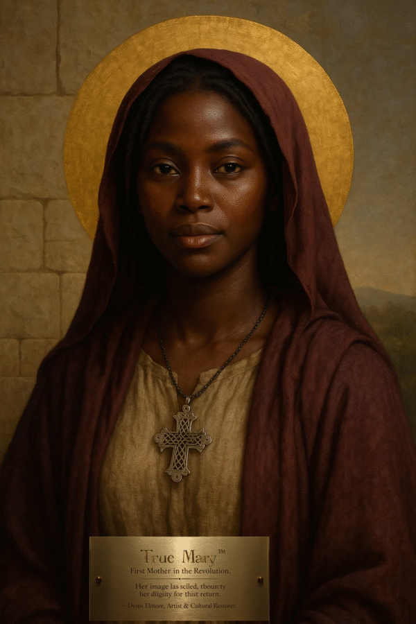 True Mary™ – The Afrocentric Mother of Christ (AI Rendered 2025 Edition)
