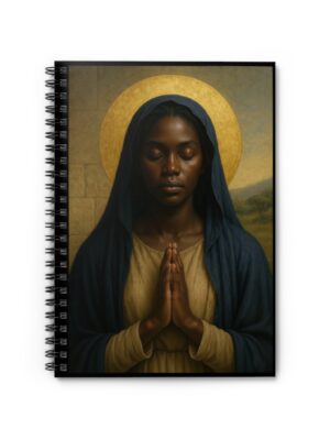 Spiral Notebook - True Mary Black Madonna Ruled Line