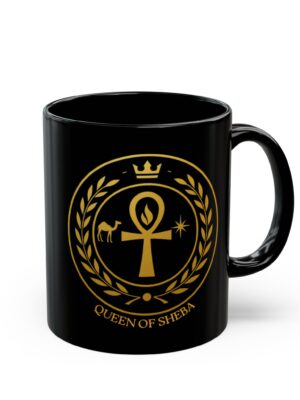 Black Mug - Queen Of Sheba, Devine Feminine Sigil Mug