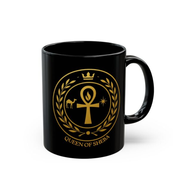 Black Mug - Queen Of Sheba, Devine Feminine Sigil Mug