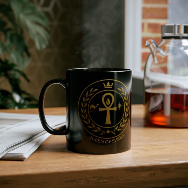 Black Mug - Queen Of Sheba, Devine Feminine Sigil Mug