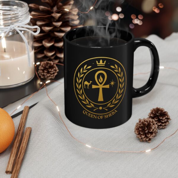 Black Mug - Queen Of Sheba, Devine Feminine Sigil Mug