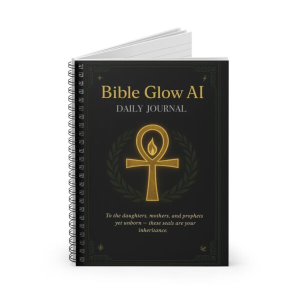 Bible Glow Spiral Notebook - Spirituality Divine Feminine Ruled Line