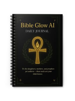 Bible Glow Spiral Notebook - Spirituality Divine Feminine Ruled Line