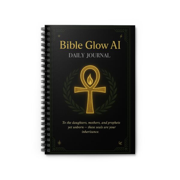 Bible Glow Spiral Notebook - Spirituality Divine Feminine Ruled Line